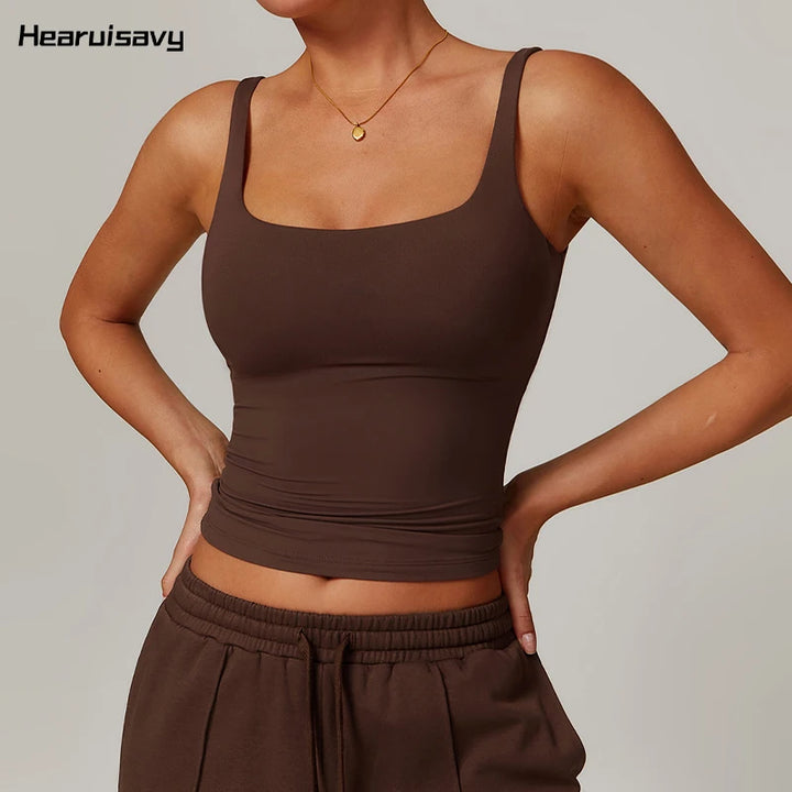 Women’s Quick-Dry Yoga Tank Top – U-Back Fitness Vest