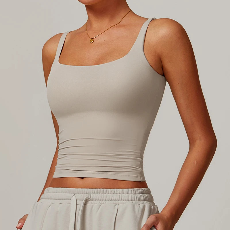 Women’s Quick-Dry Yoga Tank Top – U-Back Fitness Vest