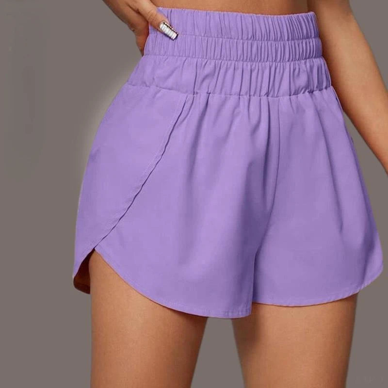 High-Waist Running Shorts – Lightweight Quick-Dry with Liner