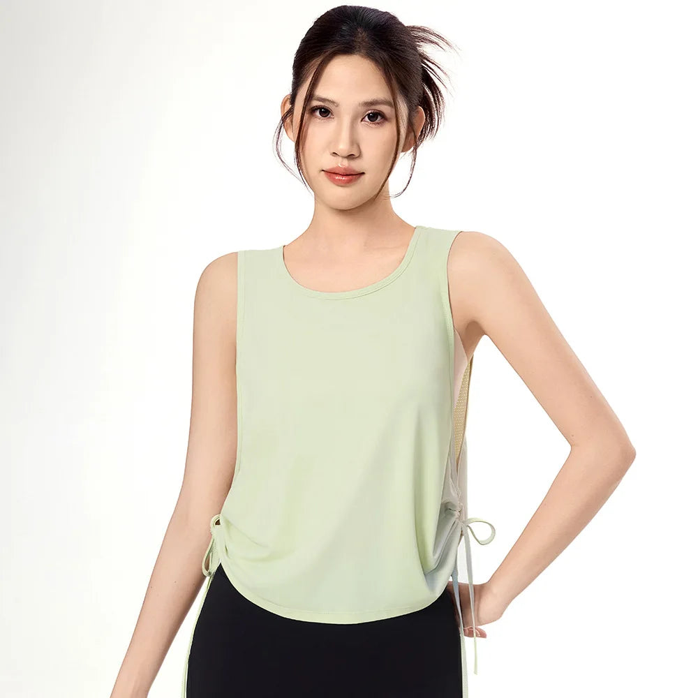 Bare-Feel Yoga Tank Top – Sexy & Supportive Fitness Vest