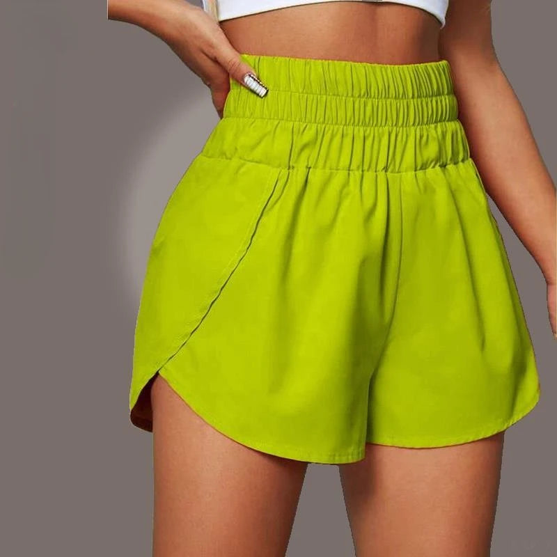 High-Waist Running Shorts – Lightweight Quick-Dry with Liner