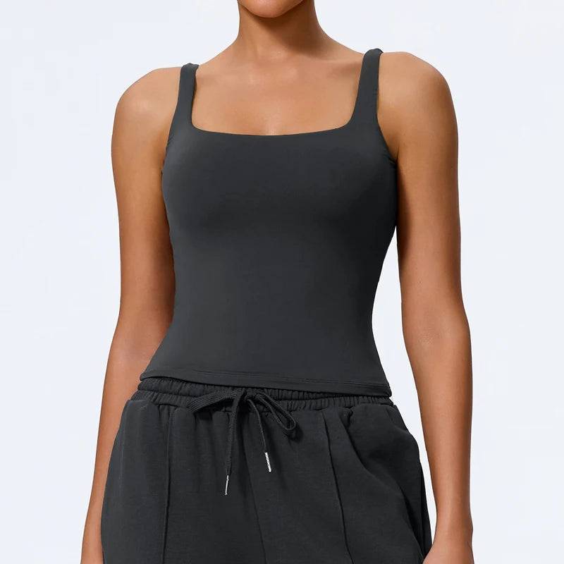 Women’s Quick-Dry Yoga Tank Top – U-Back Fitness Vest