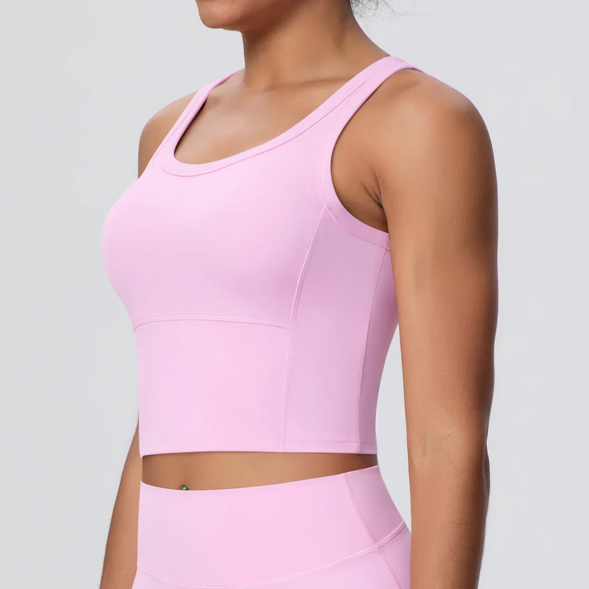 U-Back Sports Bra Tank Top – Shockproof & Supportive