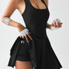 Anti-Slip Tennis Skirt Dress – Built-In Shorts with Pockets