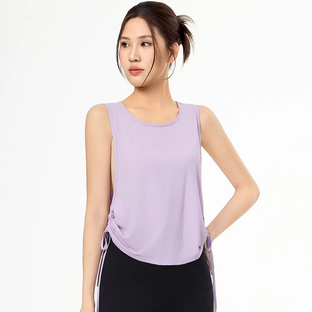 Bare-Feel Yoga Tank Top – Sexy & Supportive Fitness Vest