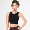 Open-Back Push-Up Sports Bra Tank Top – Shockproof
