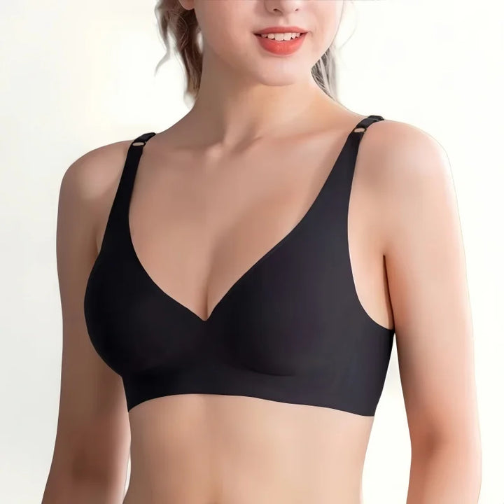 Seamless V-Neck Push-Up Bralette