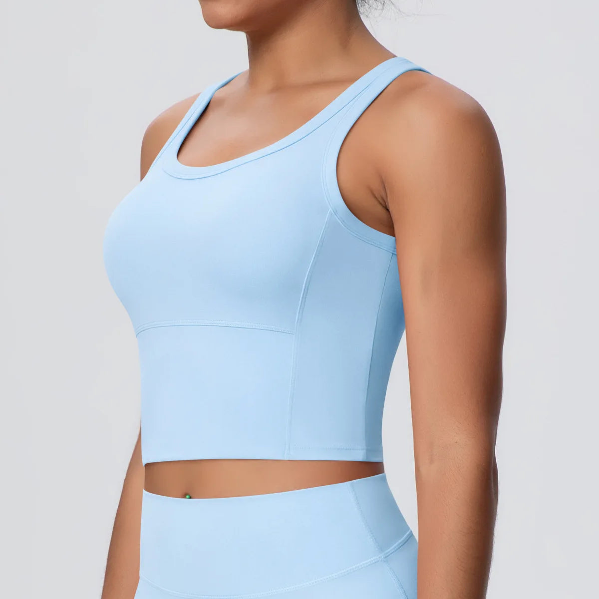 U-Back Sports Bra Tank Top – Shockproof & Supportive
