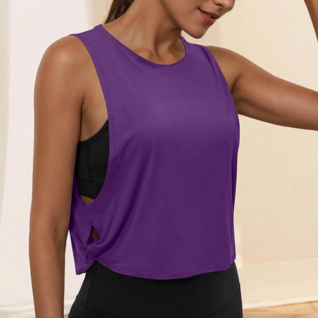 Breathable Sleeveless Yoga Tank Top – Cool & Comfortable