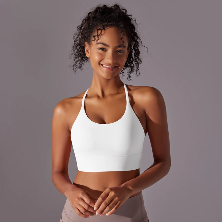 Backless Push-Up Sports Bra Tank Top – High Support & Sexy Fit