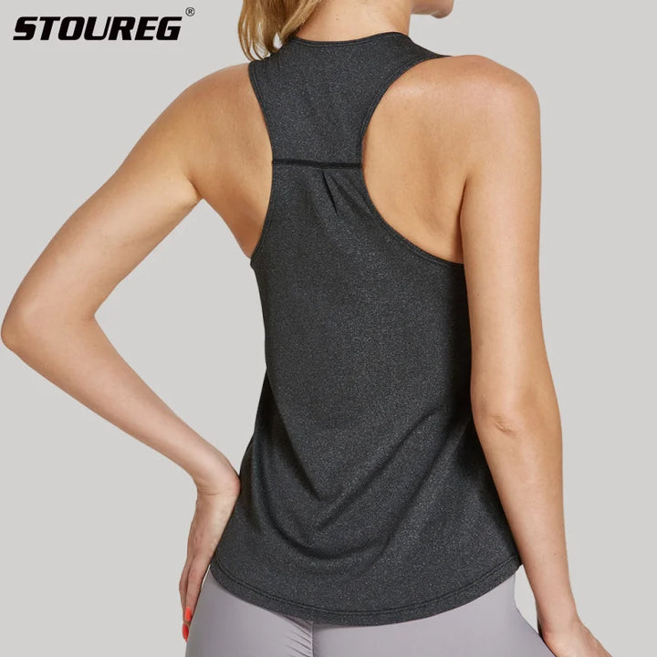 Racerback Yoga Tank Top – Breathable & Sleek Fitness Vest