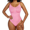 Seamless Thong Shapewear Bodysuit with Open Crotch