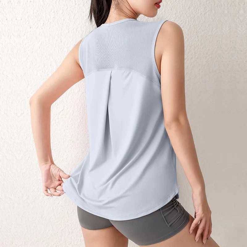 Loose Quick-Dry Sports Tank Top – Breathable Fitness Essential