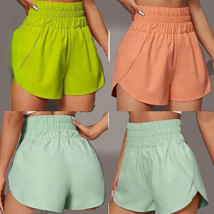 High-Waist Running Shorts – Lightweight Quick-Dry with Liner