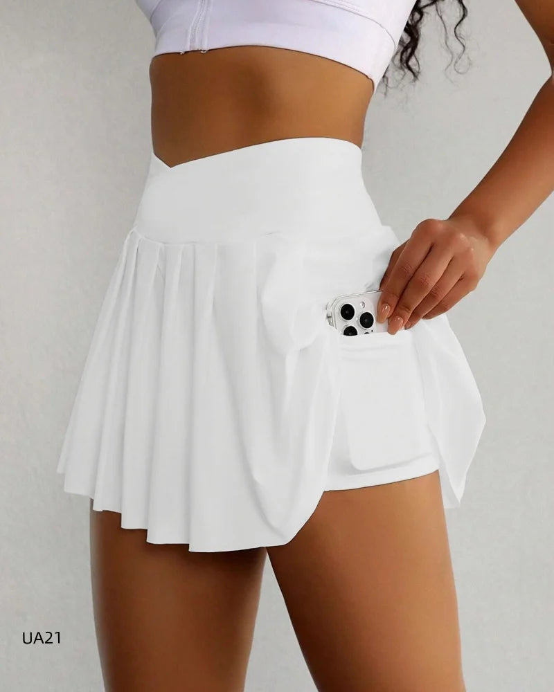 2-in-1 Athletic Skort – Flowy Shorts with Built-In Liner