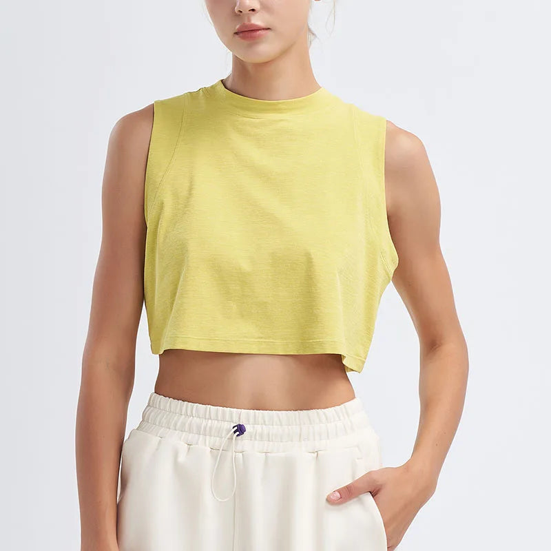 Loose Seamless Sports Tank Top – Breathable & Quick-Dry