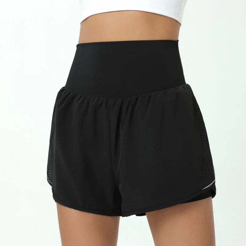 2-in-1 Running Shorts – High-Waist with Pockets