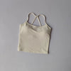 Crossback Push-Up Sports Bra Tank Top – Naked Feeling Comfort