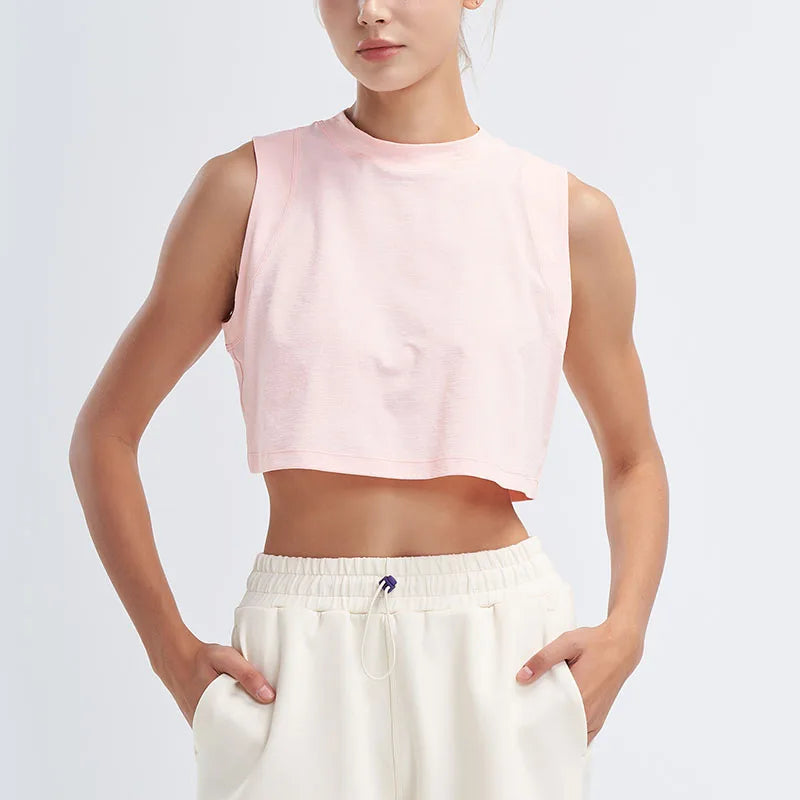 Loose Seamless Sports Tank Top – Breathable & Quick-Dry