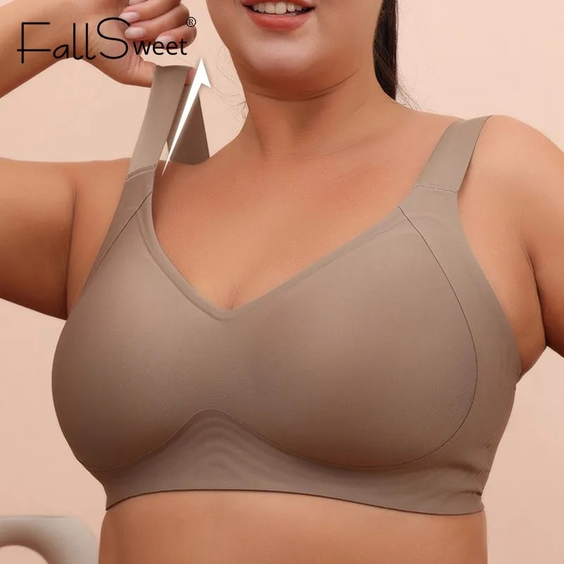 Plus Size Seamless Support Bralette