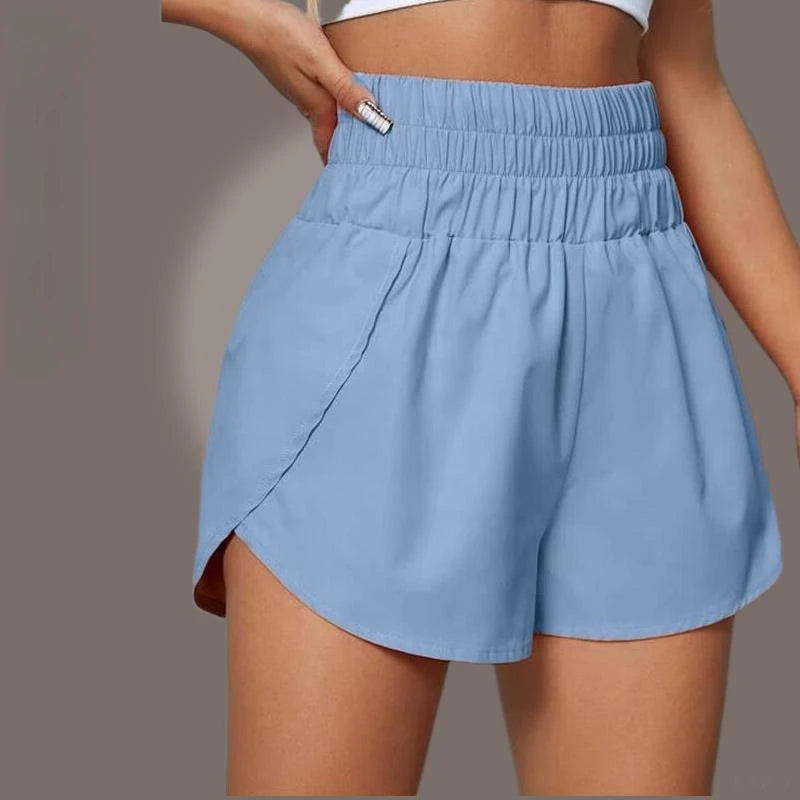 High-Waist Running Shorts – Lightweight Quick-Dry with Liner