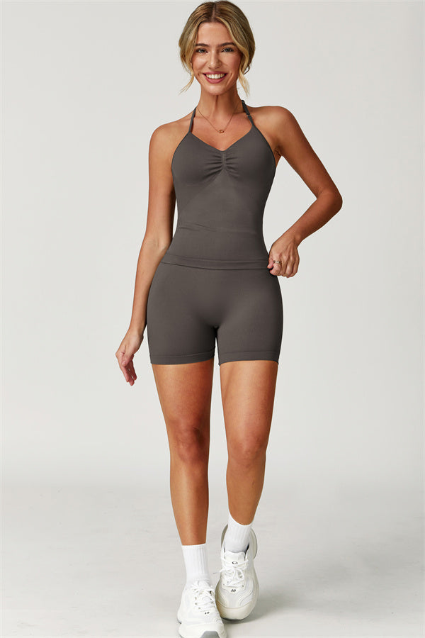 The Allure Halter Top Shorts 2-Piece Set