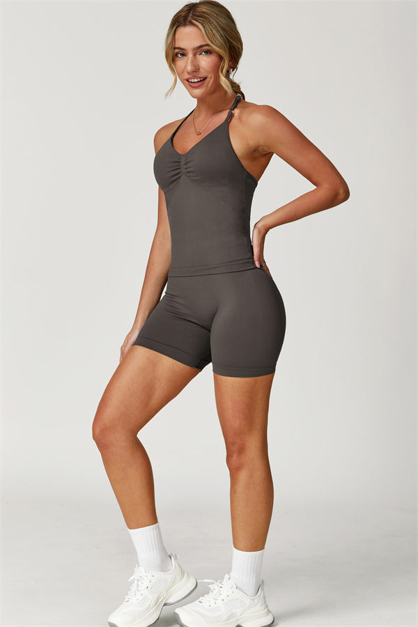 The Allure Halter Top Shorts 2-Piece Set