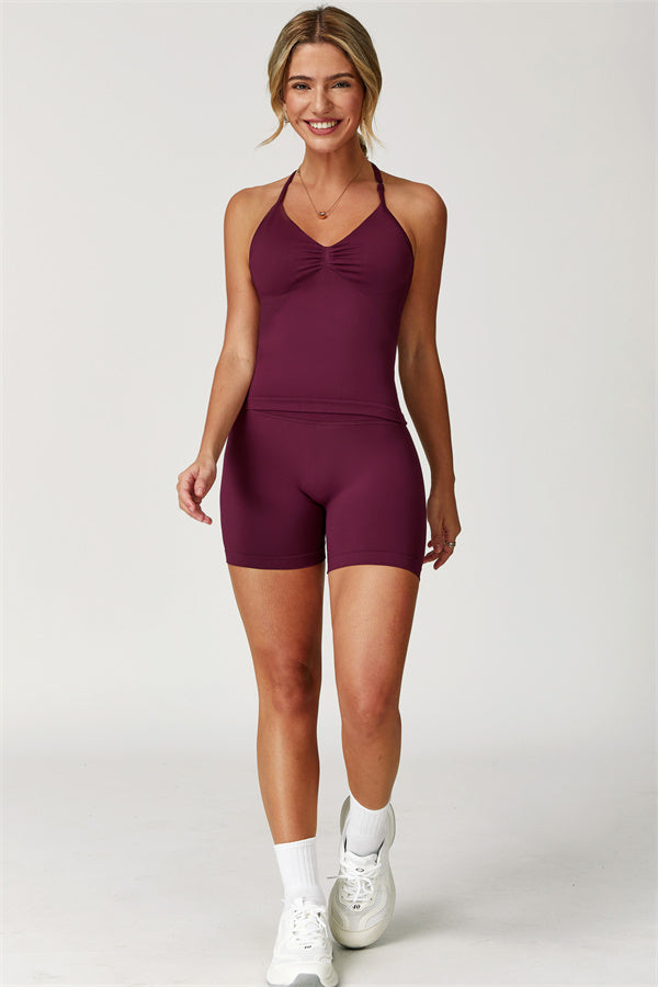 The Allure Halter Top Shorts 2-Piece Set