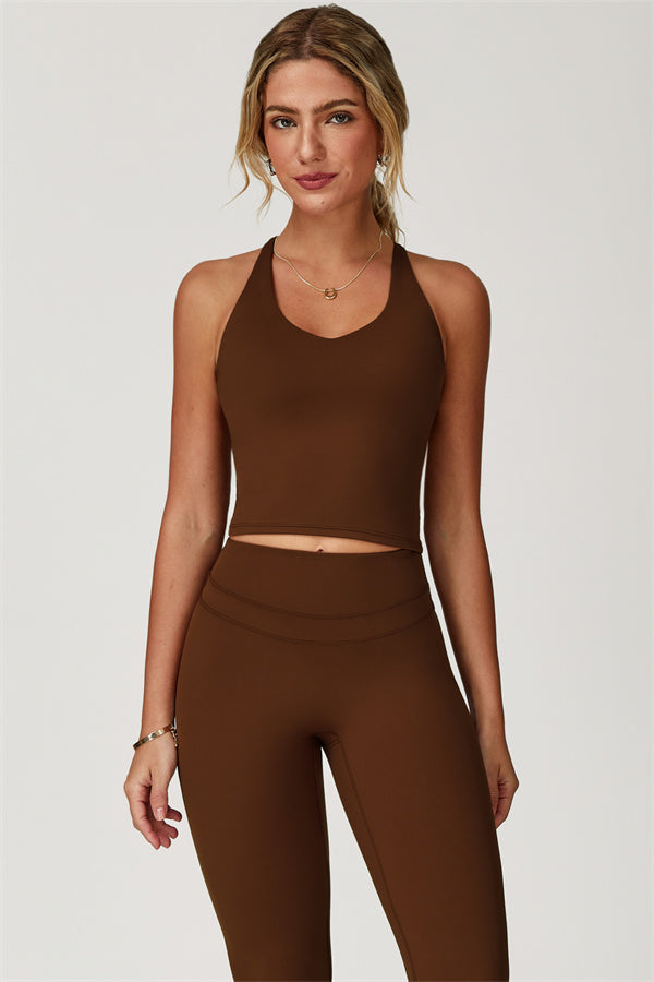 The Enigma Cross Back Vest Leggings 2-Piece Set