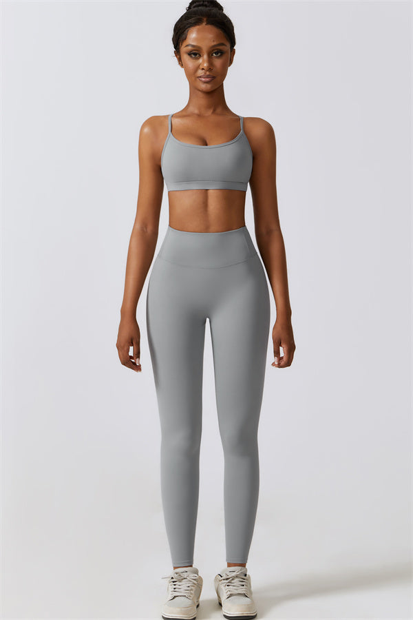 Juno Star Sports Bra Leggings 2-Piece Set