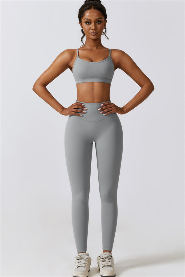 Juno Star Sports Bra Leggings 2-Piece Set