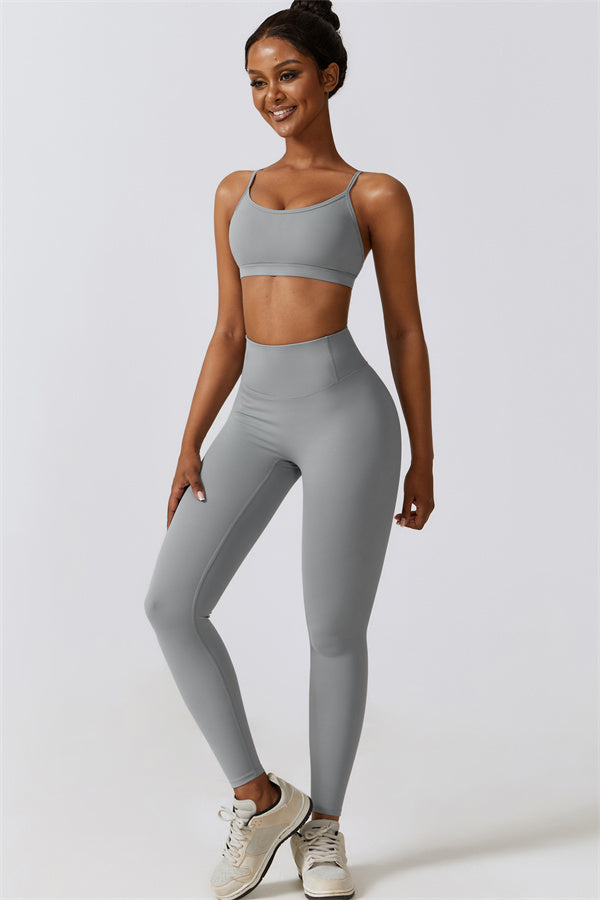 Juno Star Sports Bra Leggings 2-Piece Set