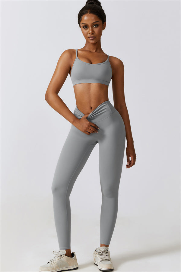 Juno Star Sports Bra Leggings 2-Piece Set