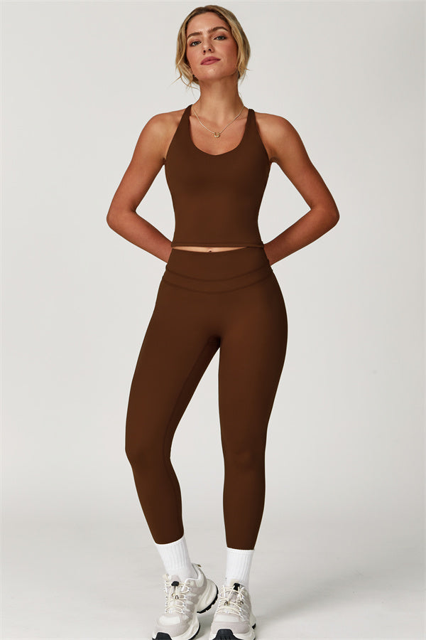 The Enigma Cross Back Vest Leggings 2-Piece Set