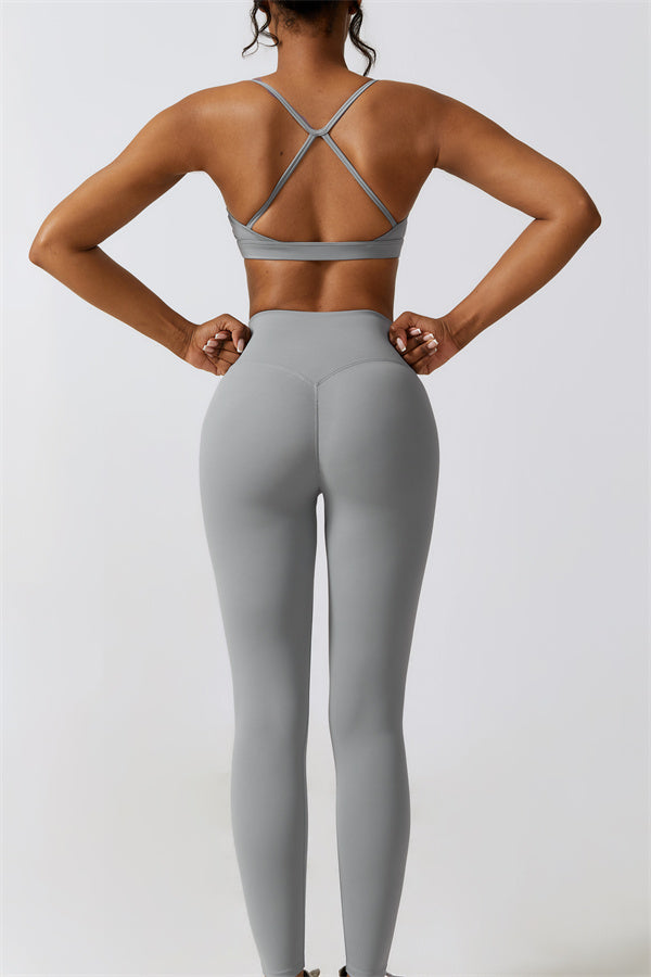 Juno Star Sports Bra Leggings 2-Piece Set