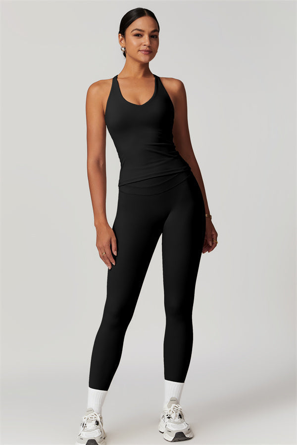 The Enigma Cross Back Vest Leggings 2-Piece Set