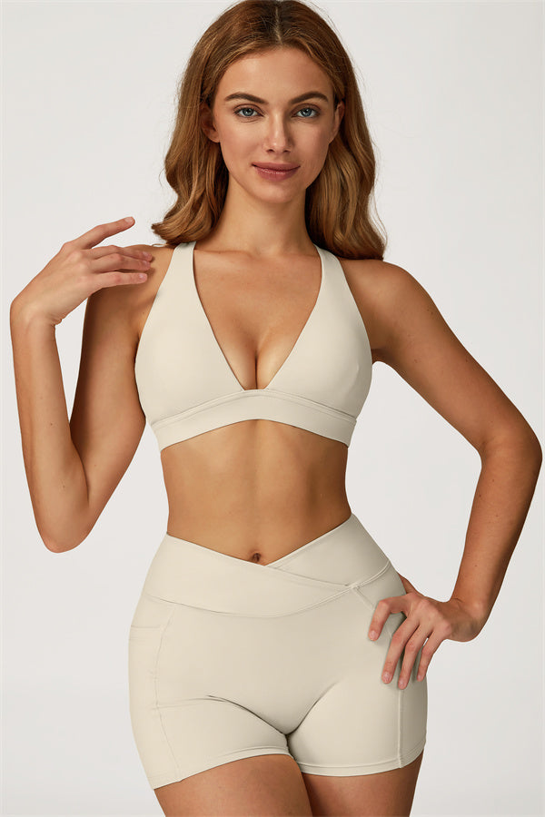 The Glacier Sports Bra Shorts 2-Piece Set