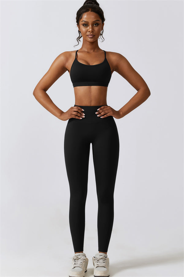 Juno Star Sports Bra Leggings 2-Piece Set