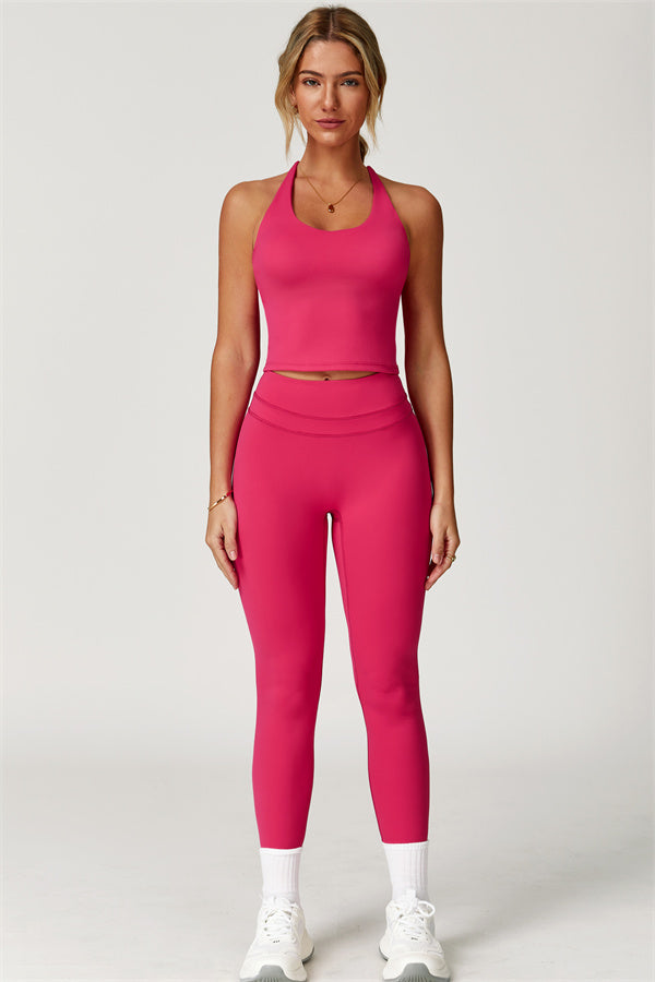 The Enigma Cross Back Vest Leggings 2-Piece Set