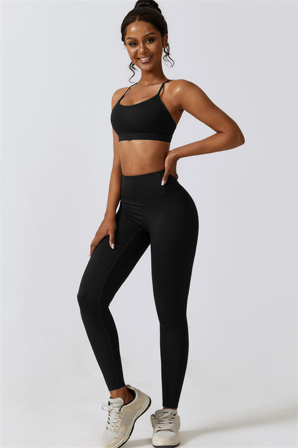Juno Star Sports Bra Leggings 2-Piece Set