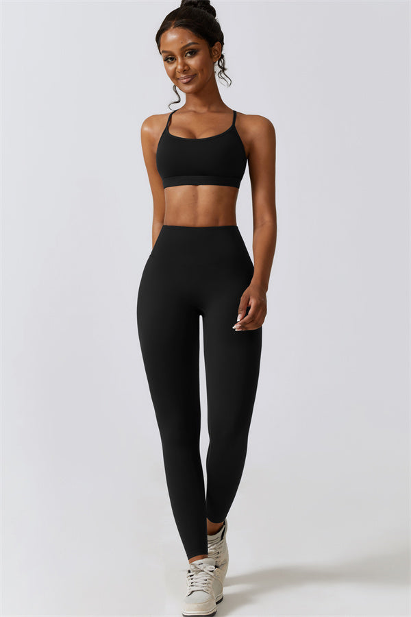 Juno Star Sports Bra Leggings 2-Piece Set
