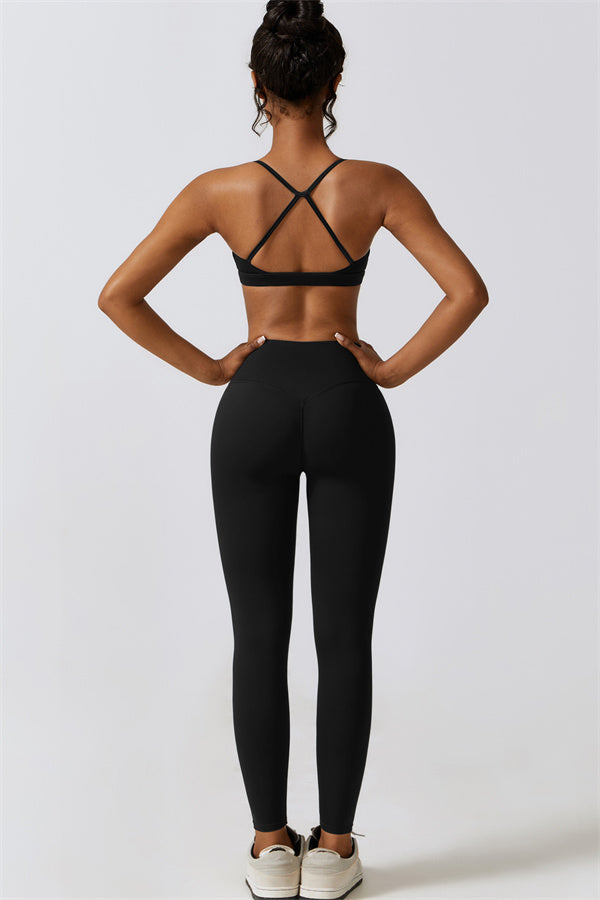 Juno Star Sports Bra Leggings 2-Piece Set