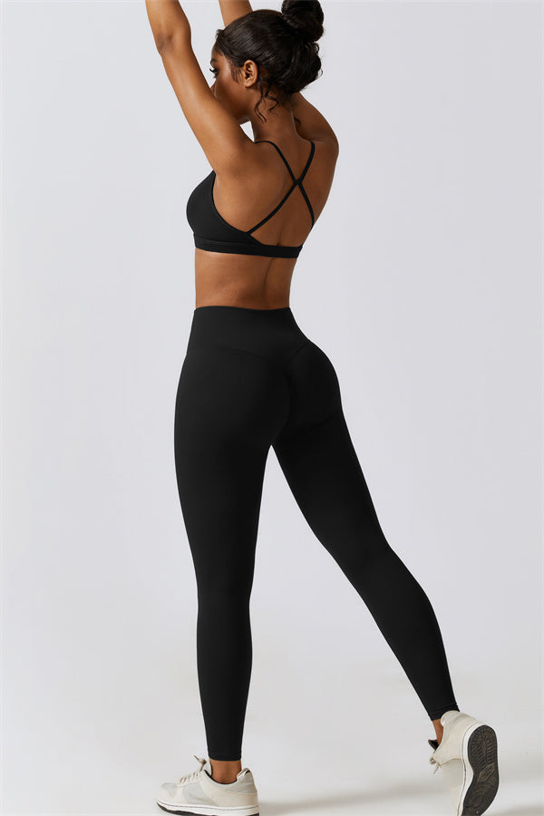 Juno Star Sports Bra Leggings 2-Piece Set