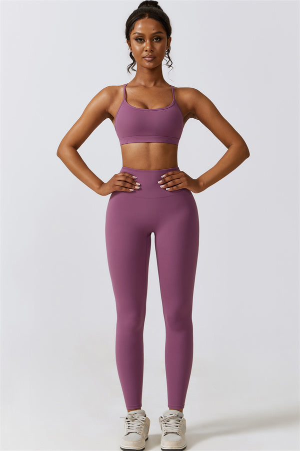 Juno Star Sports Bra Leggings 2-Piece Set