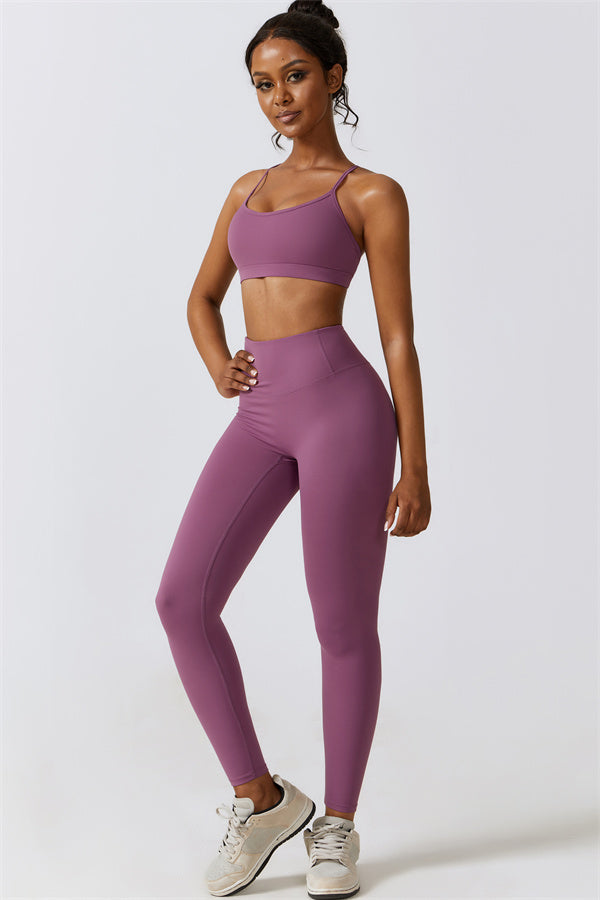Juno Star Sports Bra Leggings 2-Piece Set