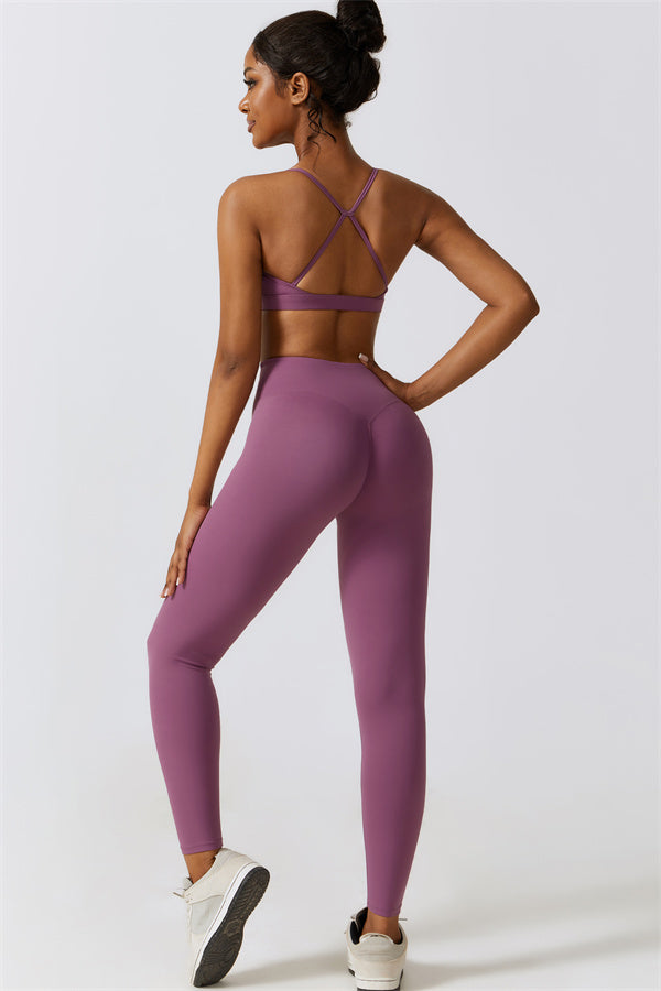 Juno Star Sports Bra Leggings 2-Piece Set