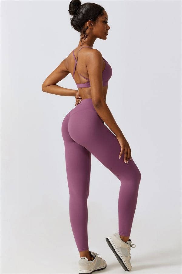 Juno Star Sports Bra Leggings 2-Piece Set