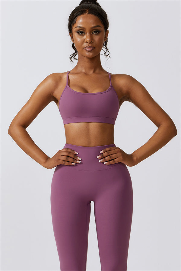 Juno Star Sports Bra Leggings 2-Piece Set