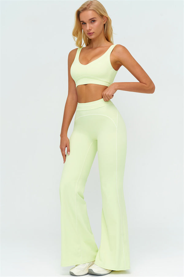 The Amara Sports Bra Flared Leggings 2-Piece Set
