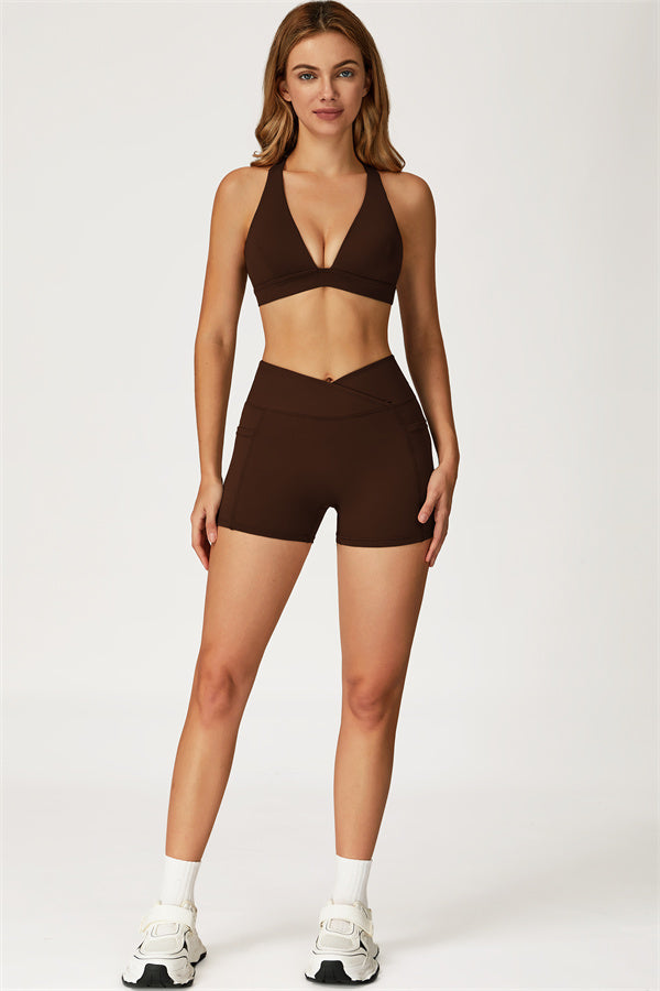 The Glacier Sports Bra Shorts 2-Piece Set